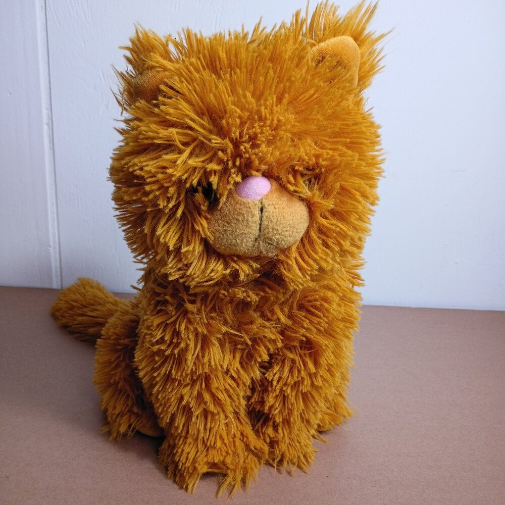 Harry Potter Crookshanks Cat Stuffed Plush Wizarding World 12" Sparkle Gold Eyes